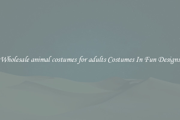 Wholesale animal costumes for adults Costumes In Fun Designs