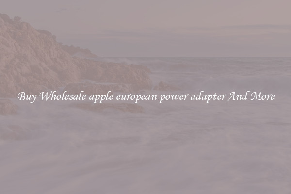Buy Wholesale apple european power adapter And More