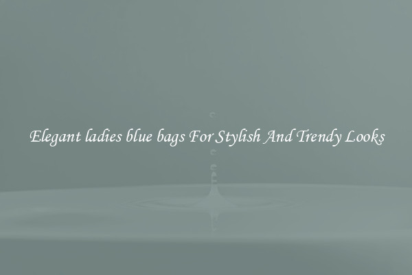 Elegant ladies blue bags For Stylish And Trendy Looks