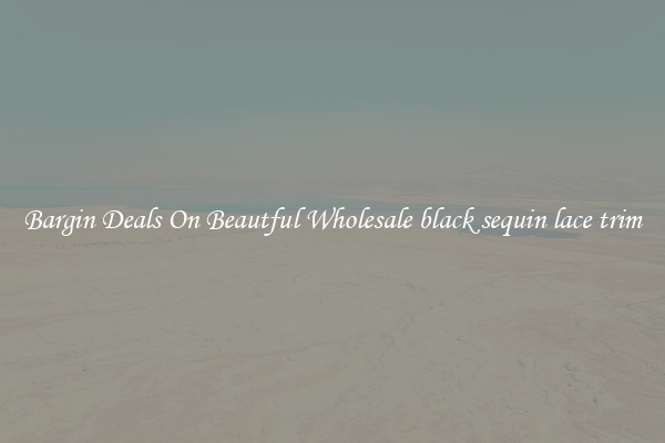 Bargin Deals On Beautful Wholesale black sequin lace trim