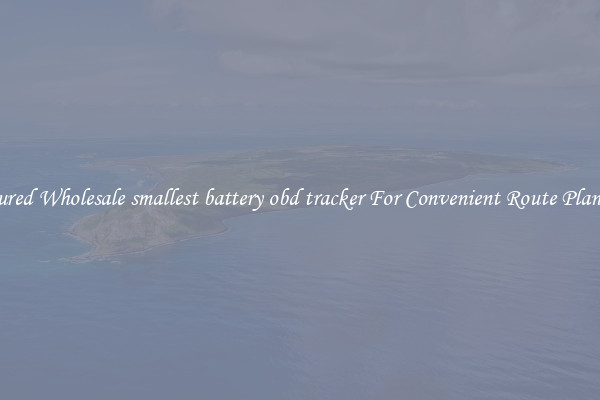 Featured Wholesale smallest battery obd tracker For Convenient Route Planning 