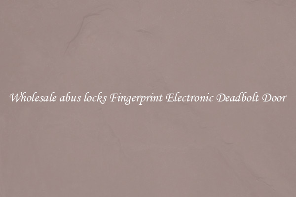 Wholesale abus locks Fingerprint Electronic Deadbolt Door 