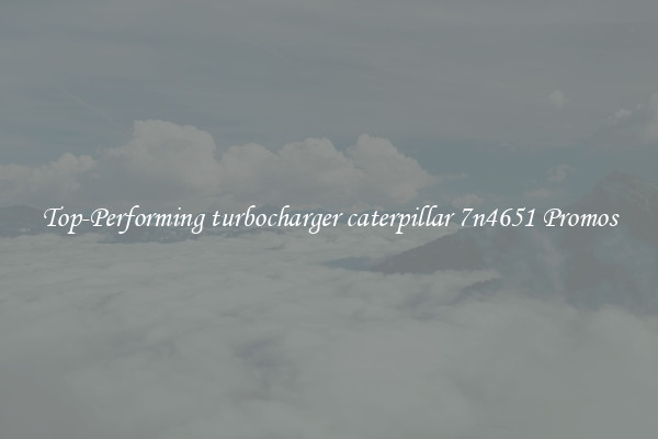 Top-Performing turbocharger caterpillar 7n4651 Promos