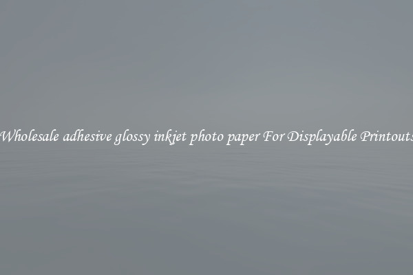 Wholesale adhesive glossy inkjet photo paper For Displayable Printouts
