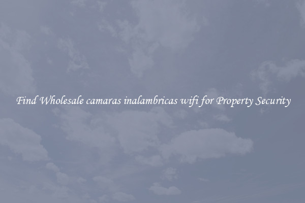 Find Wholesale camaras inalambricas wifi for Property Security