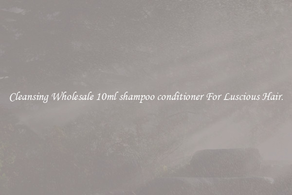Cleansing Wholesale 10ml shampoo conditioner For Luscious Hair.