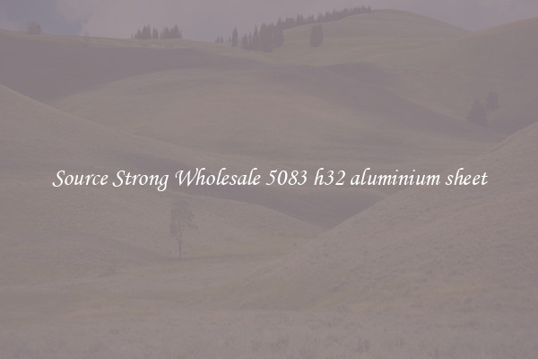 Source Strong Wholesale 5083 h32 aluminium sheet