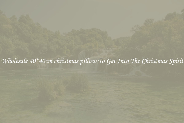 Wholesale 40*40cm christmas pillow To Get Into The Christmas Spirit