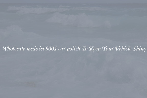 Wholesale msds iso9001 car polish To Keep Your Vehicle Shiny